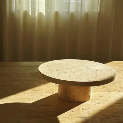 Online HOEME Copenhagen Høj dekorativt fad, sand
