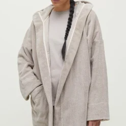 New Aiayu Hooded Bathrobe Terry, dried linen
