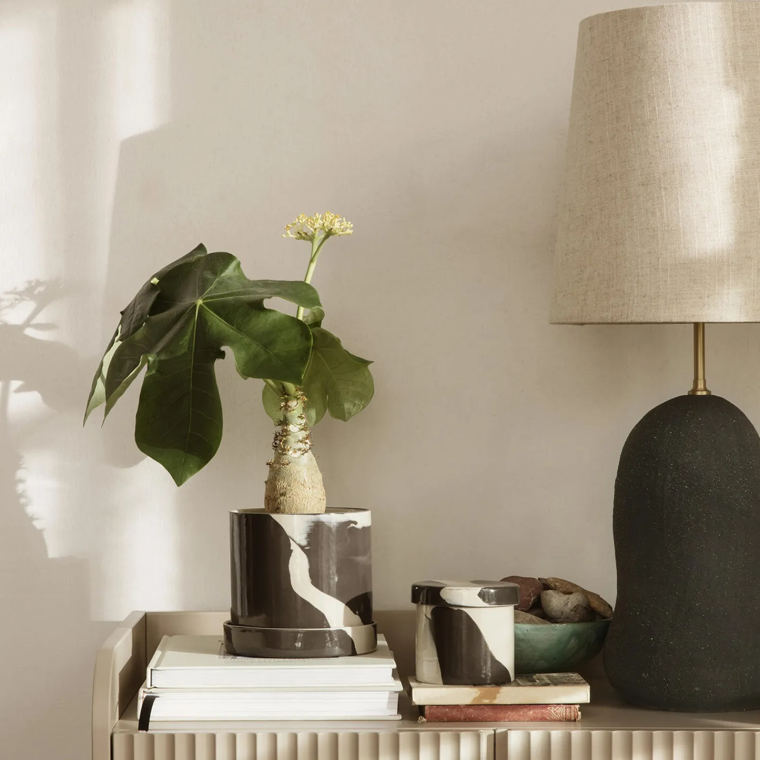 Ferm Living Småopbevaring<Inlay Container, sand/brown
