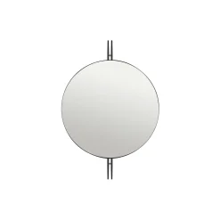 GUBI Vægspejle<IOI Wall Mirror, black semi matt/brass sphere