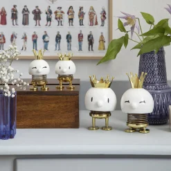 Hoptimist Figurer & Glaskunst<King, white