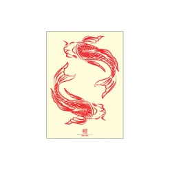 Poster & Frame Plakater & Rammer<Koi, Red
