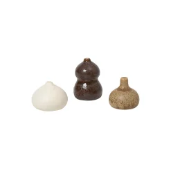 Ferm Living Vaser<Komo Mini Vase sæt af 3, multi