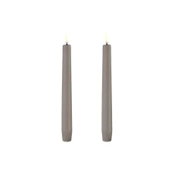 Uyuni Lighting Lys & Duftlys<LED Classic Taper Candle 20 cm 2 pcs, sandstone