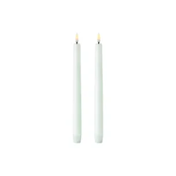 Uyuni Lighting Lys & Duftlys<LED Classic Taper Candle 25 cm 2 pcs, nordic white