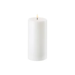 Uyuni Lighting Lys & Duftlys<LED Pillar Candle 20 cm, nordic white