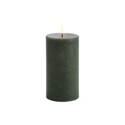 Uyuni Lighting Lys & Duftlys<LED Pillar Candle 15 cm, pine green