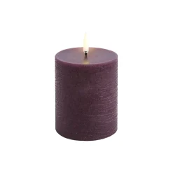 Uyuni Lighting LED Pillar Candle 10 cm, plum