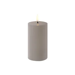 New Uyuni Lighting LED Pillar Candle 10 cm, sandstone
