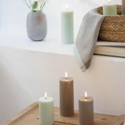 New Uyuni Lighting LED Pillar Candle 10 cm, sandstone