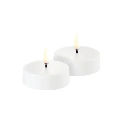 Uyuni Lighting Lys & Duftlys<LED rechargeable maxi tealight 2 stk., white