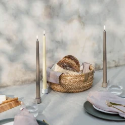 New Uyuni Lighting LED Slim Taper Candle 32 cm 2 pcs, sandstone