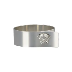 Rosenthal x Versace Bordtekstiler<Medusa Napkin Ring silver