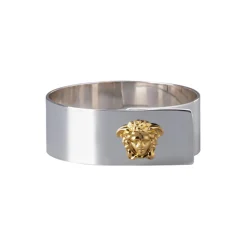 Rosenthal x Versace Bordtekstiler<Medusa Napkin Ring silver/gold