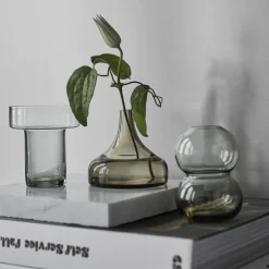 Sale Orrefors Midsummer Water Avens Mini vase 8,2 cm, brown