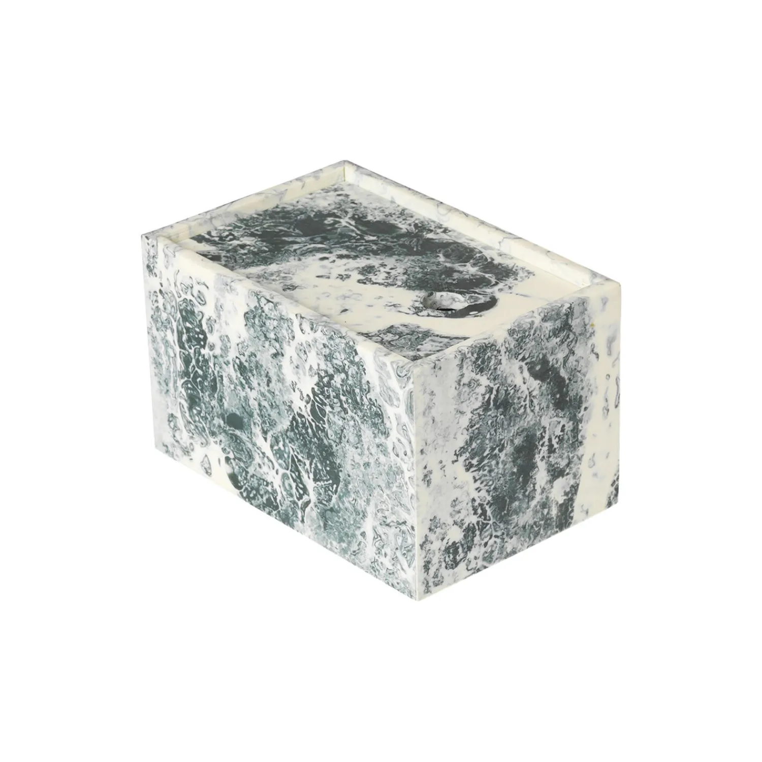 Ferm Living Småopbevaring<Mist Box 10x15, emerald off-white