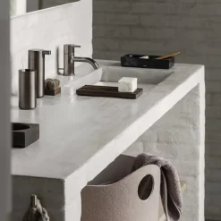 Discount Blomus MODO Soap Dispenser, burned metal/metallic finish