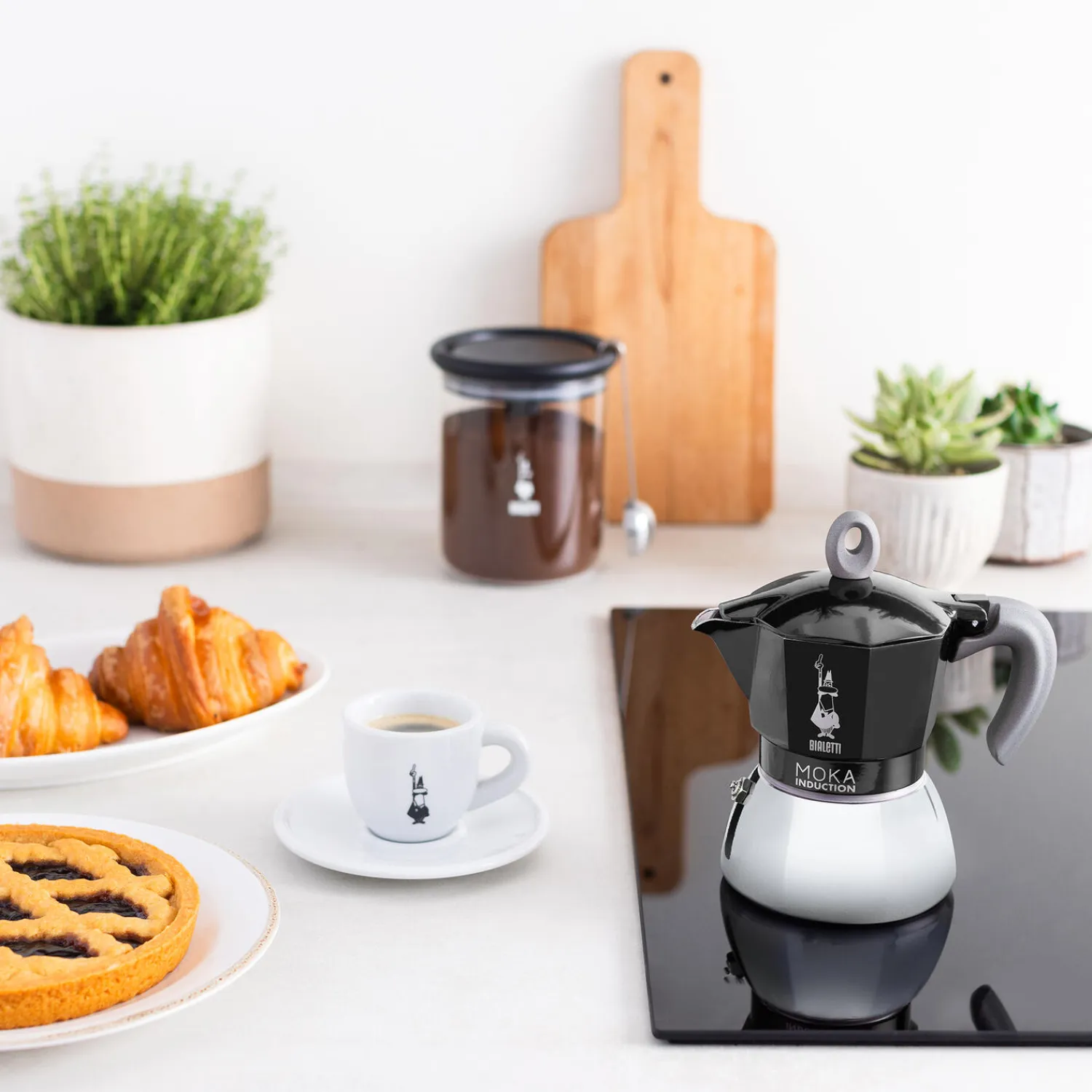 Bialetti Moka espressokande til induktion, 4 kopper