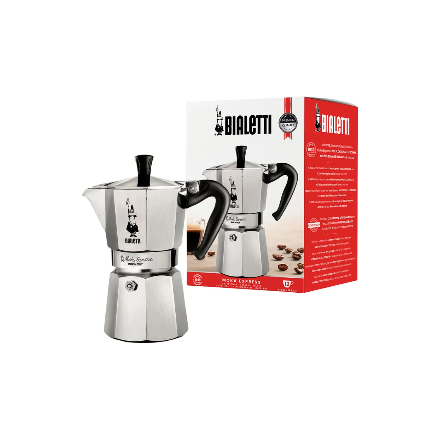 Bialetti Kaffe- & Teudstyr<Moka Express espressokande, 12 kopper