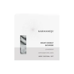 Hot Karmameju MOUNT EVEREST fleece bathrobe, light grey