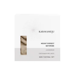Clearance Karmameju MOUNT EVEREST fleece bathrobe, beige