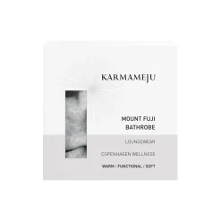 Online Karmameju MOUNT FUJI fleece bathrobe, light grey