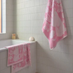 Moomin Arabia Mumi badehåndklæde seashells pink