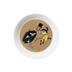 Moomin Arabia Tallerkener<Mumi tallerken Ø 19 cm Stinky i aktion
