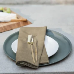 Hot EKTA Living Napkin Herringbone twill 2 stk., taupe
