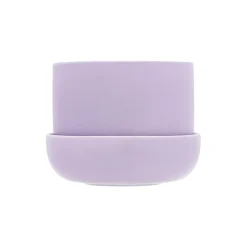 Iittala Nappula urtepotte med underskål lille, lys lilla
