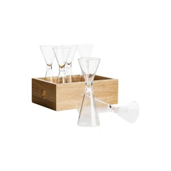 Sagaform Glas<Nature Schnapps Set with Storage Box 6 pcs