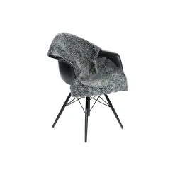NATURES Collection Skind<New zealandsk curly lammeskind, grafit
