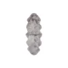 Clearance NATURES Collection Newzealandsk langhåret lammeskind, light grey