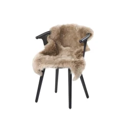 NATURES Collection Skind<Newzealandsk Premium langhåret lammeskind, taupe