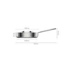 Hot Fiskars Norden Steel sauterpande med låg Ø 26 cm