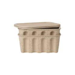 Ferm Living Småopbevaring<Paper Pulp Box 2 pcs, brown
