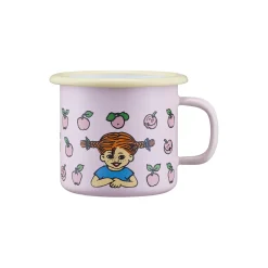 Muurla Pippi emaljekrus frugter, rosa pink