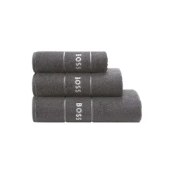 Discount BOSS Home Plain håndklæde, graphit