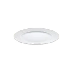 Pillivuyt Tallerkener<Plissé flad tallerken Ø 28 cm, hvid/guld