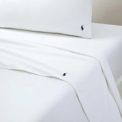 Discount Ralph Lauren Home Polo Player fladt lagen, white