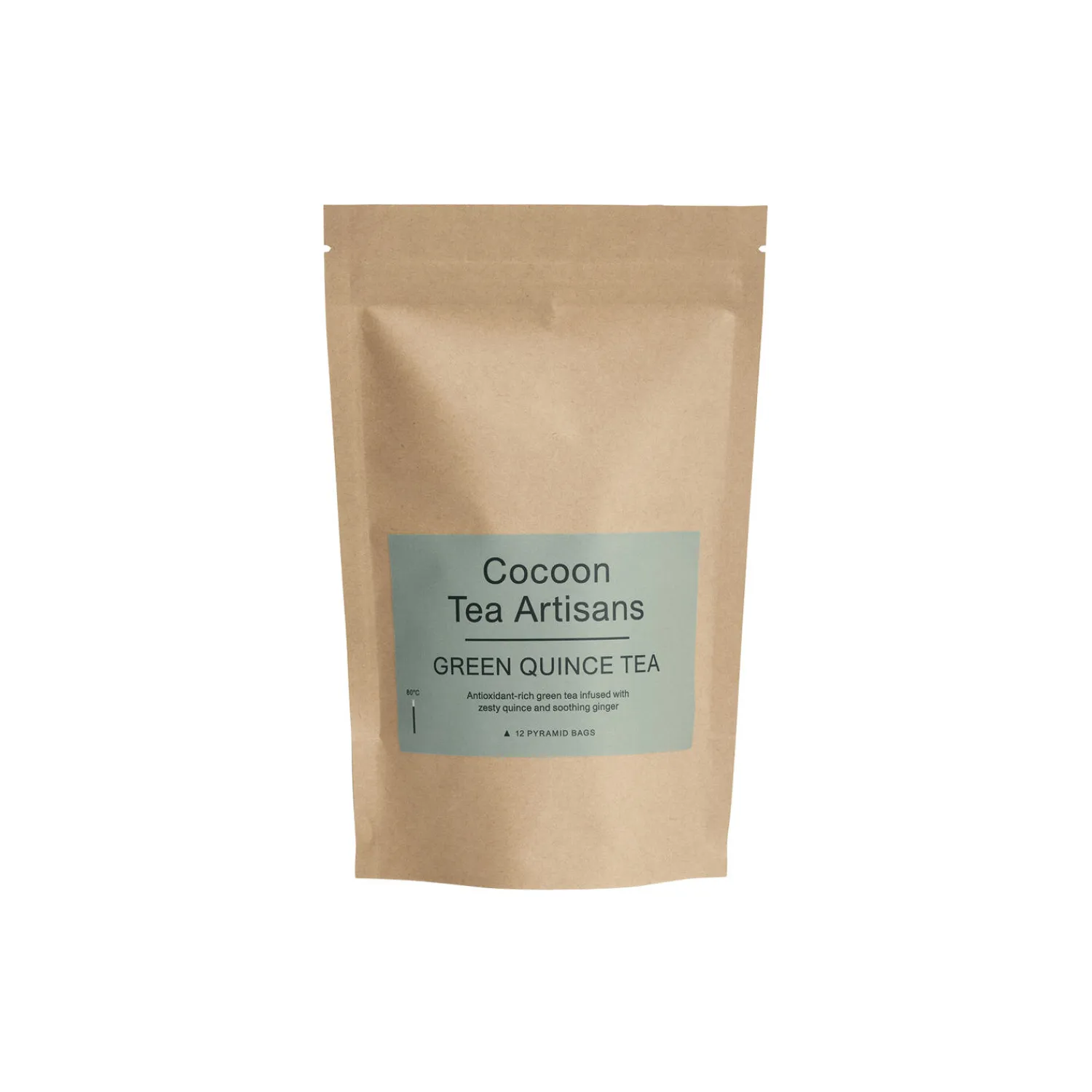 Best Cocoon Tea Artisans Refill Bag, green tea quince