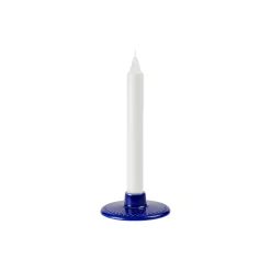 Hot Lyngby Porcelæn Rhombe Color kronelysestage, mørk blå m&oslash;rk blå