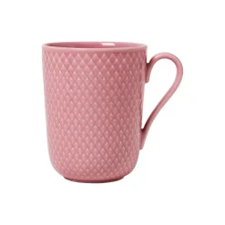 Lyngby Porcelæn Kopper & Krus<Rhombe Color krus med hank, rosa
