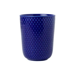 Clearance Lyngby Porcelæn Rhombe Color krus, mørk blå m&oslash;rk blå