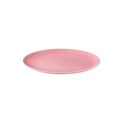 Lyngby Porcelæn Skåle & Fade<Rhombe Color ovalt serveringsfad, rosa