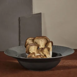 Sale Lyngby Porcelæn Rhombe Earth Dyb tallerken Ø 24.5 cm, slate