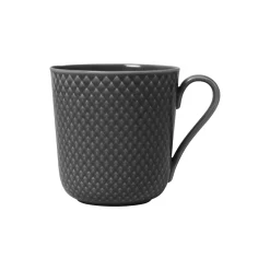 New Lyngby Porcelæn Rhombe Earth Krus med hank, slate
