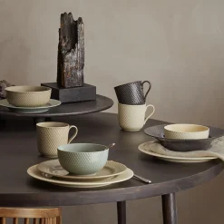 Lyngby Porcelæn Kopper & Krus<Rhombe Earth Krus med hank, moss
