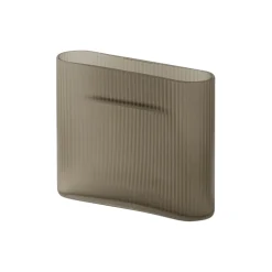 Muuto Vaser<Ridge Vase, /frosted glass taupe