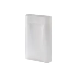 Clearance Muuto Ridge Vase, /frosted glass white